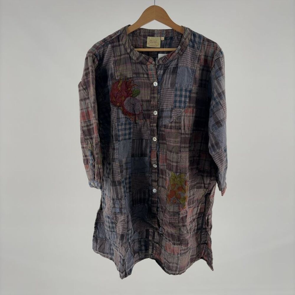 Paper Lace Mixed Berry Plaid Top